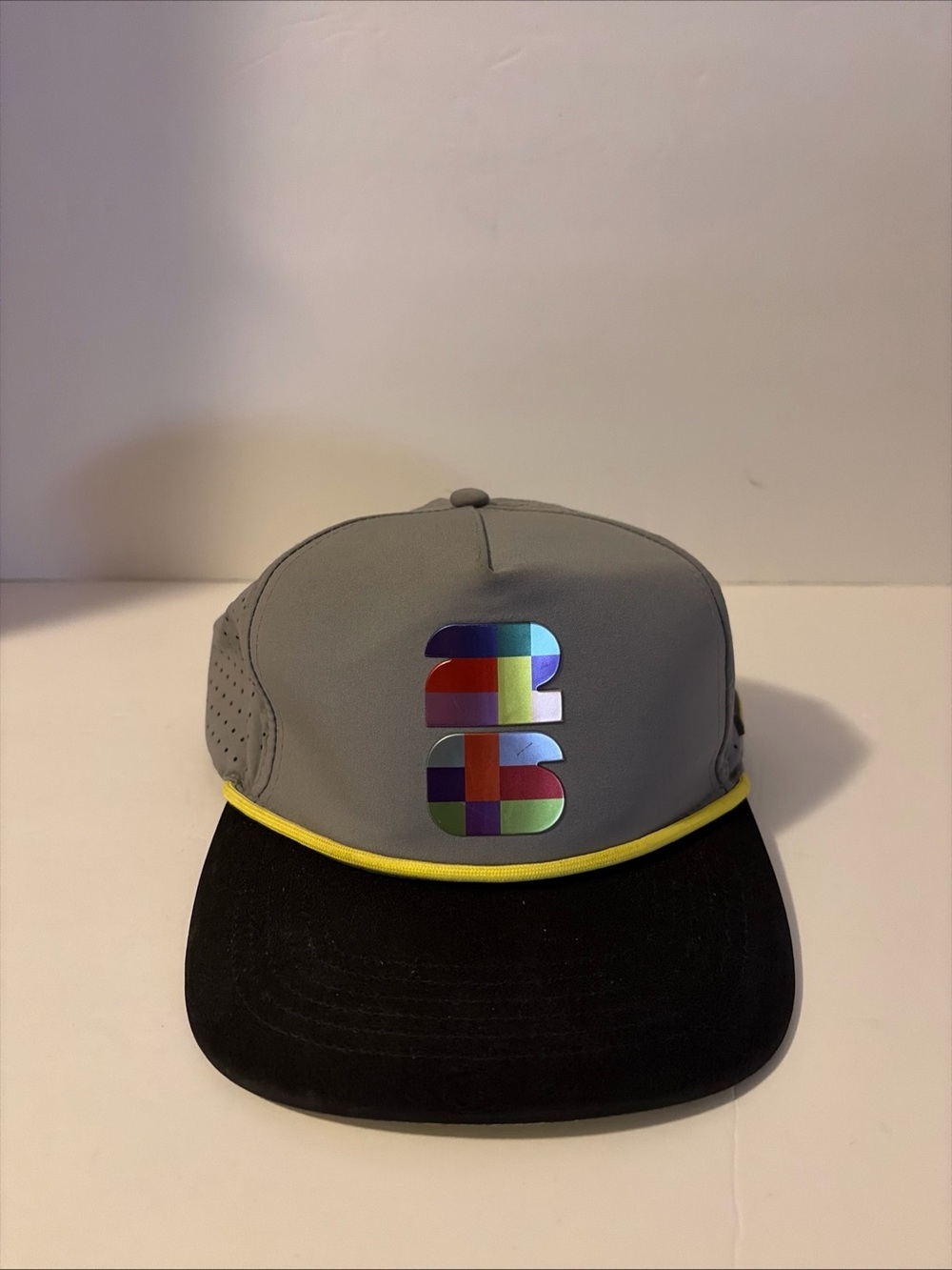 FIFA World Cup 26 Snapback Hat Cap Gray Black Yellow Brim Multicolor Logo